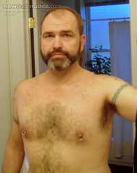 Chest, face and hairy pit