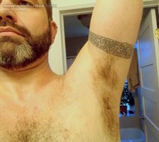 Chest, face and hairy pit