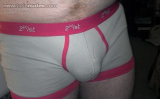 Trying on new undies- I think I like how they look.