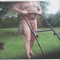 naked lawn mowing
