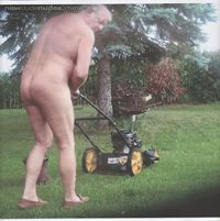 naked lawn mowing