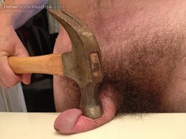 Ouch! Dropped my hammer!