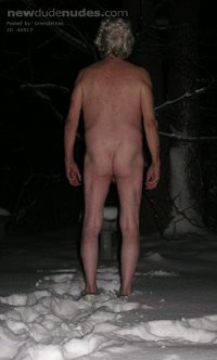 Naked in the snow