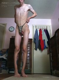 CD boy In g-string poses for you