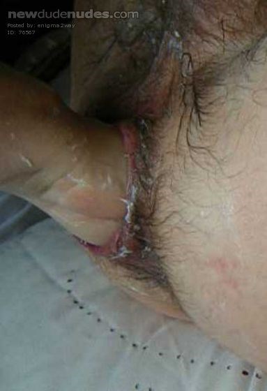 My hole getting a fist.