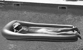 Sunbathing nude at a buddy's house. After he shot this, he climbed on top o...