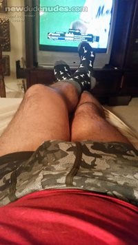 Resting....  could use a warm mouth on my cock