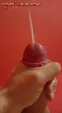 My red dick cumshot